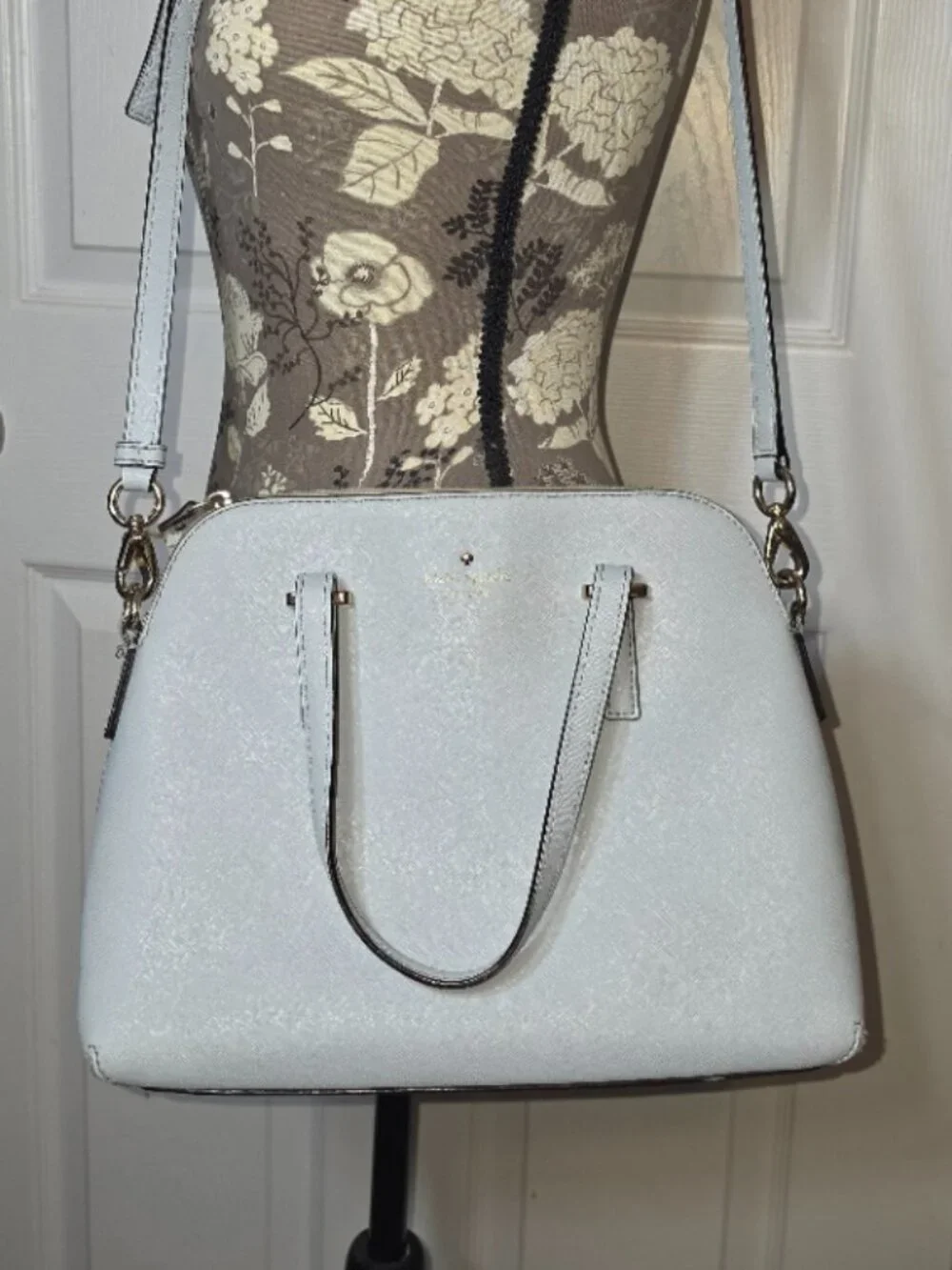 Structured Light Blue Handbag